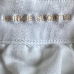 American Eagle High Rise Shortie Next Level Stretch White Distressed Shorts Sz 8 Photo 6