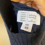 Anthropologie Saturday Sunday by navy ribbed cross back midi dress Size XS Photo 6