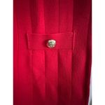 Endless Rose  Women's Red Shank Button Knit Crew Neck Mini Dress Size Medium Photo 3