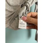 TikTok Famouse Heather Gray Long Sleeve Crop Top Shirt Photo 3