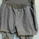 QUECHUA WO NAVY ATHLETIC LEGGINGS WITH OVER SHORTS NYLON SPANDEX BLEND NO TAGS Blue Size M Photo 5