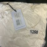 We Wore What  Cream Satin Puff Sleeve Dress Photo 8