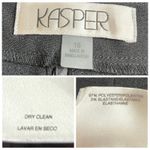 Kasper Women’s 2 Piece Pant Suit 1 Button Classic Notch Lapel Black Plus Size 16 Photo 11