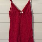 Victoria's Secret  Red Lace Camisole Sz Lg Bin 🔵 Photo 0
