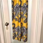 Magic  Yellow Paisley Maxi Dress Size M • Adjustable Straps • Boho Preppy Photo 4