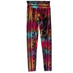 Cândida‎ Maria Women's M Vibrant Striped Leggings Tie Dye Colorful Tribal Print Pink Size M Photo 2