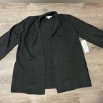 Liz Claiborne Charcoal Heather Gray Open Front Cardigan Womens Size M NWT Photo 0