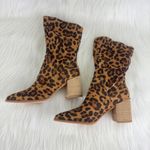 Beast Fashion   New Women's Beast Brooklyn Faux Suede Leopard Print Ankle Boots Brown Photo 11