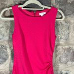 Bisou Bisou Michele Bohbot Pink Sleeveless Ruched Bodycon Dress Woman's Size 2 Photo 2