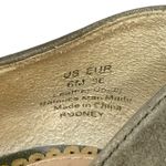 Sam Edelman  Moss Green Pointed Toe d'Orsay Flat Slip On Comfortable Suede Size 6 Photo 6