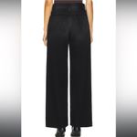 NWT MOTHER Women's The Spinner Zip Sneak Wide Leg Jeans In Magic Black Size 27 Photo 2