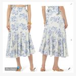 Peony Flannel Forever Wrap Skirt Swim Cover Up Size 12 Photo 1