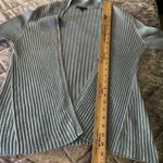 Eileen Fisher Womens XS Blue Ribbed Open Cardigan - Tencel & Organic Cotton silk Photo 5