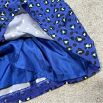 Kate Spade  New York Cyber Cheetah Dawson Dress Sleeveless Silk Blend In Blue 0 Photo 8