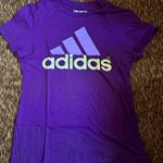 Adidas  Women's Purple Tee with White Logo Photo 0
