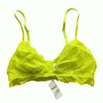 Aerie NWT Triangle Lace Bralette Bra Wireless Strappy Neon Size Small S NEW Photo 0