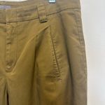 Vince  Pleated Ankle Tapered Chino Pants Olive Green Work Career Office Size 10 Photo 3