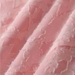 Rihoas Pink Jacquard Ruched Square Neck Midi Dress Size L Photo 2