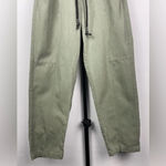 ZARA  Green‎ Pull On Elastic Drawstring Waist Jogger Style Trousers Photo 6
