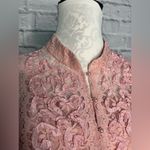 Vintage SAMAX pink lace midi dress with lace over jacket Size M Photo 5