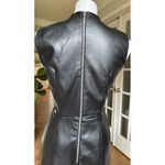 French Connection  Crolenda Black Faux Leather Cut Out Dress Size 6 NWT Photo 4