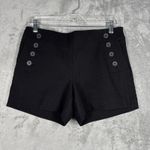 Loft Shorts Women 2 Black Textured Rivieria Short Chino Casual Preppy Minimalist Photo 1