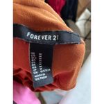 Forever 21  Women's Ribbed Long Sleeve Skater Dress - Burnt Orange - Size M Photo 2