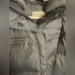 Michael Kors  Faux-Fur Collar Puffer Coat Feather Down-silver- size XL Women’s Photo 3
