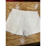 Hudson Cut-Off Shorts Women 34 White Denim Regular Fit Casual Preppy Hipster B61 Photo 5