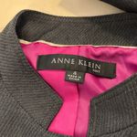 Anne Klein  Women’s Charcoal Belted Utility Jacket Size 4 High Neck Snaps Front Photo 8