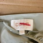 Stone Cold Fox  Sage Green Silk Ruffle Tie Crop Top Photo 7