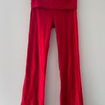 SKIMS  Red Cotton Flare Leggings Photo 1