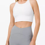 Lululemon Free to Be High-Neck Longline Bra in White Photo 0