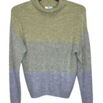 BP . Colorblock Mock Neck Sweater XS – Cozy Neutral Knit Pullover Photo 0