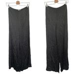 Ganni Black Polka Dot Satin Cameron Wide Leg Pant Photo 2