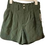Urban Outfitters GREEN QUILTED HIGH RISE SHORTS SIZE 0 Photo 0