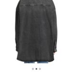 Good American black distressed oversized denim shirt jacket size 5/6(2XL) Photo 1