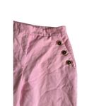 ZARA Pink High Waist Button Detail Pants Size US Medium Photo 8