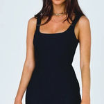 Princess Polly  Black Tank Mini Dress Photo 0