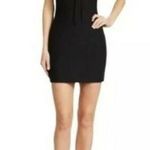 NWT Cinq A Sept Irene Lace Up Tie Cut Out Bodycon Mini Dress Black Womens Size 8 Photo 1