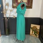 NWT Dixie Tiffany Ruffle Elastic Waist Maxi Dress Size Large 🧡🎀 Green Photo 5