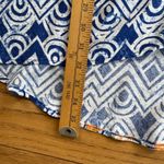 Knox Rose Surfs Up Kimono SZ XL/XXL Open 3/4 Sleeve Rayon Blue White Tribal Photo 6