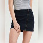American Eagle Asymetric Zipper Mini Skirt - Black - 2 Photo 0