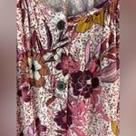 Knox Rose M Boho Peasant Multicolor Berry Floral Top Photo 3