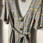 ASOS front button design belted floral printed dress, about knee length, size 8 Photo 3