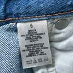 Aeropostale  Mom Jean‎ Shorts Size 6 Ripped Distressed Frayed Hem Blue Denim Photo 3