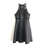 ASTR  Nordstrom Black Snakeskin Dress Halter neck Sleeveless Womens‎ Size S Photo 2