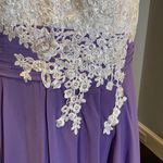 Women’s Ivory Lace Top Chiffon V Photo 2