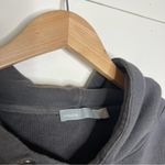 Vince  Women's Raw-Edge Smoke Hoodie Dark Grey Photo 8