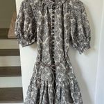 Zimmermann  Wylie Lantern Cotton Mini Dress in Black Photo 2